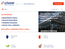 Tablet Screenshot of civop.cz